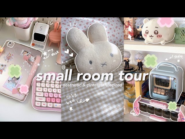 ˚.🎀༘⋆ aesthetic small room tour ☁️ anime & kpop themed, miffy, pinterest inspired, room makeover