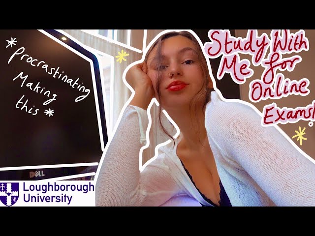 uni vlog: study with me uk for online exams + tips ❄ @ Loughborough University uk student life