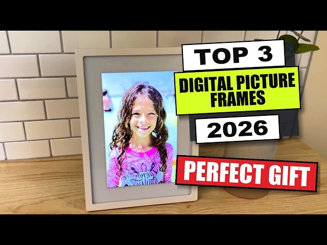Top 3 BEST Digital Picture Frame 2026 (Gift for Grandparents)