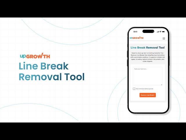 AI-Powered Line Break Removal Tool | Remove Unwanted Line Breaks in Seconds!