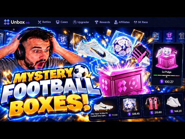 I OPENED FOOTBALL MYSTERY BOXES ON UNBOX.GG! ⚽
