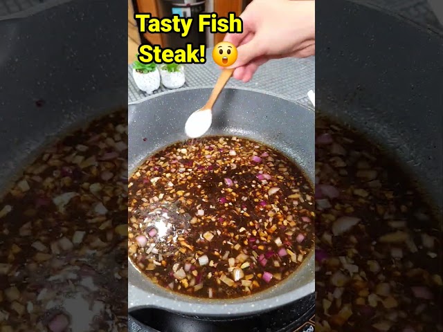 Easy Fish Steak You’ll Love 😋 Bangus Steak!!! 😲 #shortviral #viralshort #bangussteak