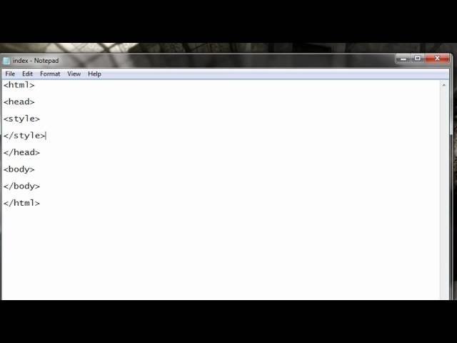 HTML Tutorials - The basics - Part 1