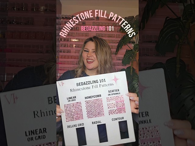Bedazzling 101: Rhinestone Fill Patterns - Part 4: Deluxe Grid 🌟