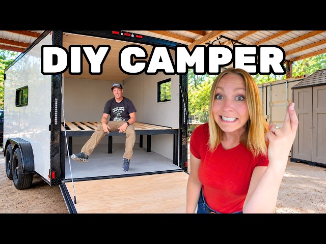 We Built A "Boring" Bedroom In Our Cargo Trailer Camper