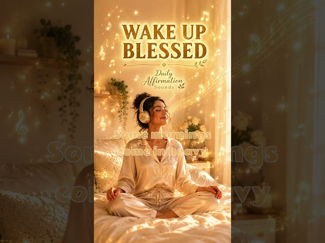 I Wake Up Blessed 💛 Sing it with us (Lyrics) #affirmations #morningaffirmations #afrobeat #shorts