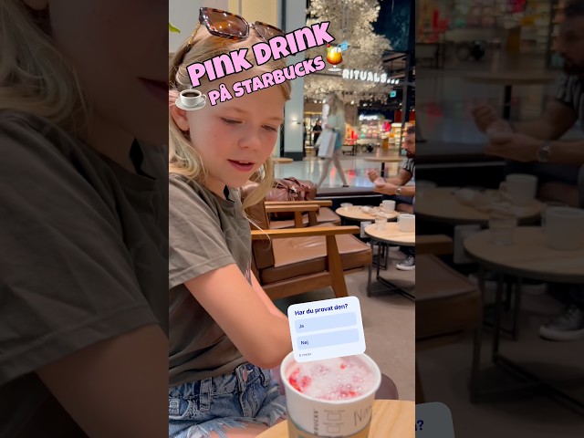 🍹Pink Drink på @starbucks #noraochpappa #starbucks