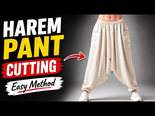 Harem Pant Cutting Ka Sabse Easy Formula | Perfect Fit Guaranteed #viral #video #yt 