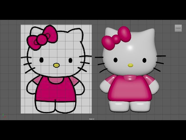 Maya 3D | Hello Kitty |