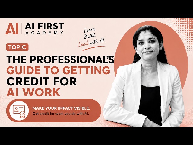 How to Get Credit for AI Work Professionally
