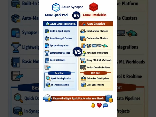 Azure Synapse Spark Pool vs Azure Databricks