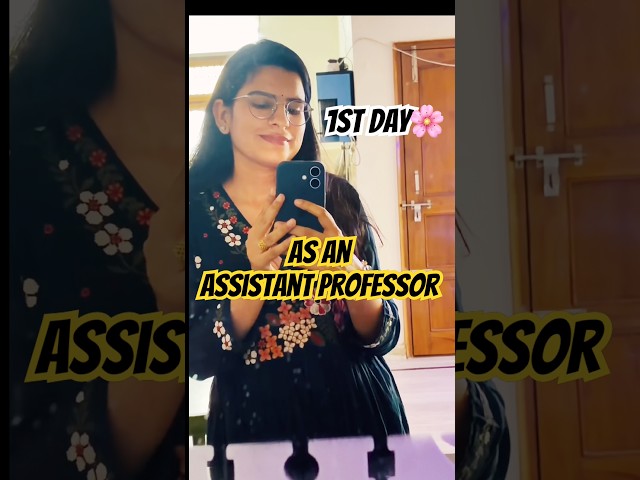 1st day as an Assistant professor 🌸#assistantprofessor #hpsc #phd #govtjobs #upsc