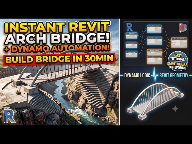 Build a Parametric Arch Bridge in 30 Minutes! | Complete Revit & Dynamo Tutorial