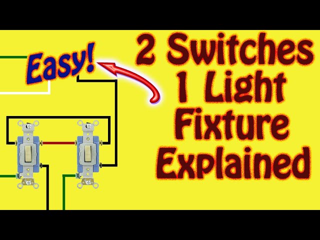 3 Way Switch Explained - How to Wire (2) 3-Way Electrical Switches to Control a Single Light Fixture