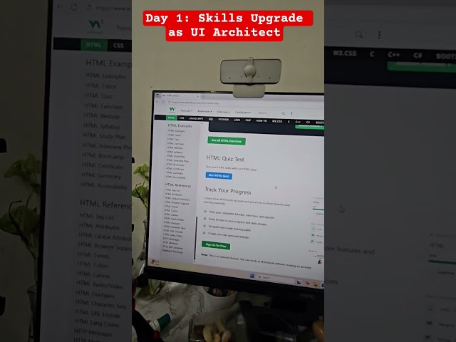 Day 1: UI skills upgradation challenge #programmingwithrakesh #html #w3schools #frontendcourse