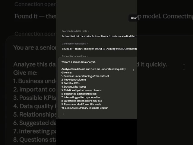 Claude AI Explored My Entire Dataset in 60 Seconds 🔥 #Shorts