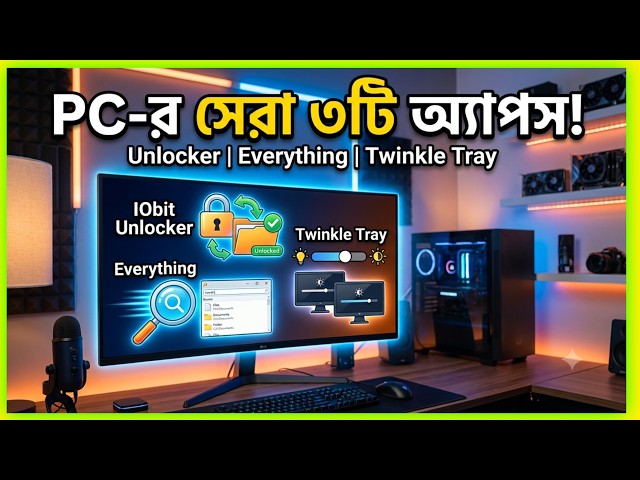 Top 3 Must-Have PC Software (Unlocker, Everything, Twinkle Tray)