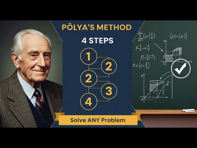 Pólya's 4-Step Method: Solve ANY Problem Like a Mathematician | Problem-Solving Framework