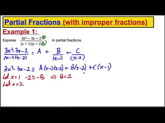 Core 4 Maths A-Level Edexcel - Partial Fractions (6)
