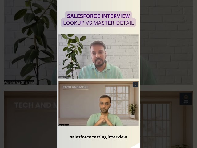 Lookup vs Master-Detail in Salesforce | Salesforce Interview Q&A #Shorts