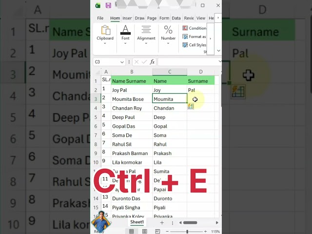 এক্সেল-এর Flash Fill ফিচারটি সত্যিই ম্যাজিকের মতো কাজ করে! excel tricks