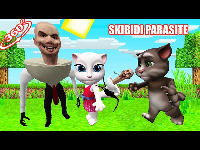 SKIBIDI TOILET PARASITE ATTACKING US in Minecraft 360°!