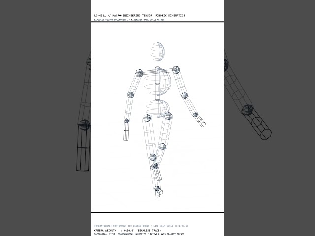 Inside the Kinematics: Robotic Walk Cycle Matrix | LG-451i #shorts