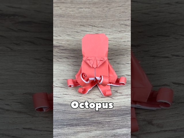 EASY ORIGSMI OCTOPUS TUTORIAL STEP BY STEP | HOW TO MAKE OCTOPUS FROM ORIGAMI PAPER EASY FOLDING