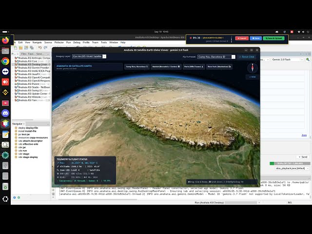 Second test of Java-EARTH-GLOBE-1