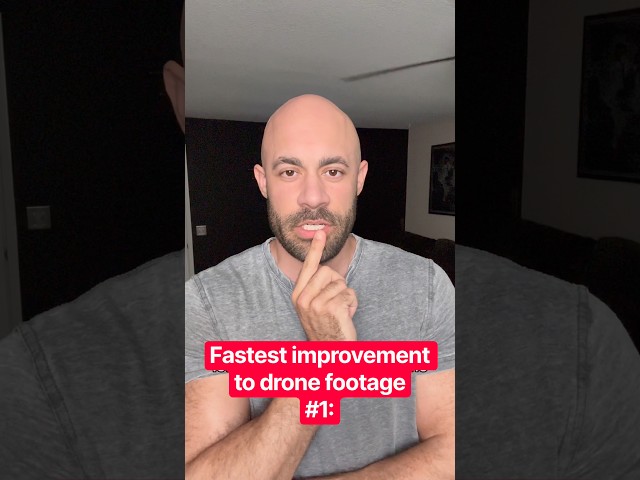 Fastest improvement to drone footage #1 #drones #dronevideo #aerialvideoatoz