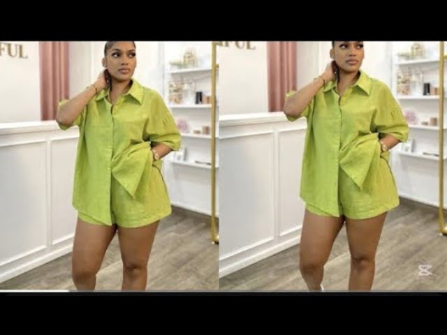 How to cut and sew a female shirt with collar / beginner friendly 