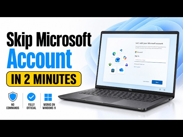 The New Way to Create a Local Account on Windows 11 — No Microsoft Sign In (The Easy Way)