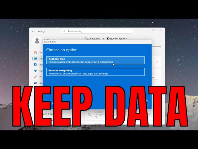 How to Reset Windows 10 Without Losing Data [Tutorial]