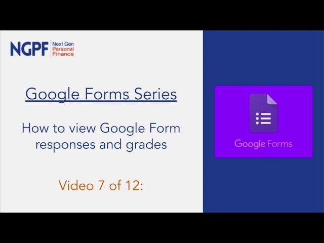 GOOGLE FORMS: How to view Google Form responses and grades