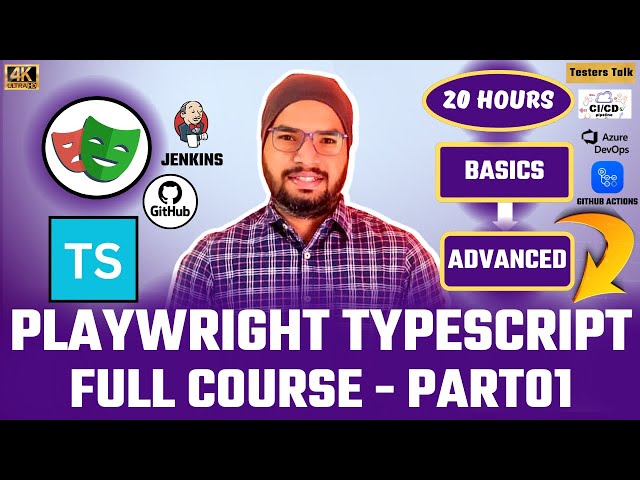 #1 Playwright Automation Using TypeScript Full Course 2026 | Playwright TypeScript Beginner Tutorial