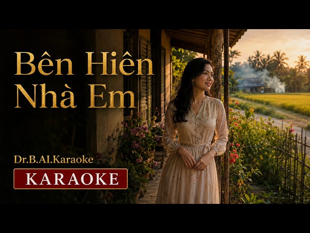 Bên Hiên Nhà Em | KARAOKE | Saigon Xưa | Cô Hàng Xóm | Dr.B.AI.Karaoke