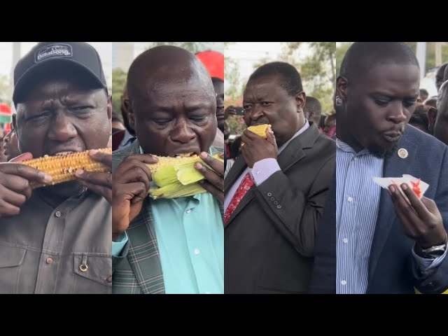 YUMMY! PRESIDENT RUTO BITES  MAHINDI CHOMA | SAKAJA MAYAI PASUA | RIGATHI GACHAGUA | MUDAVADI