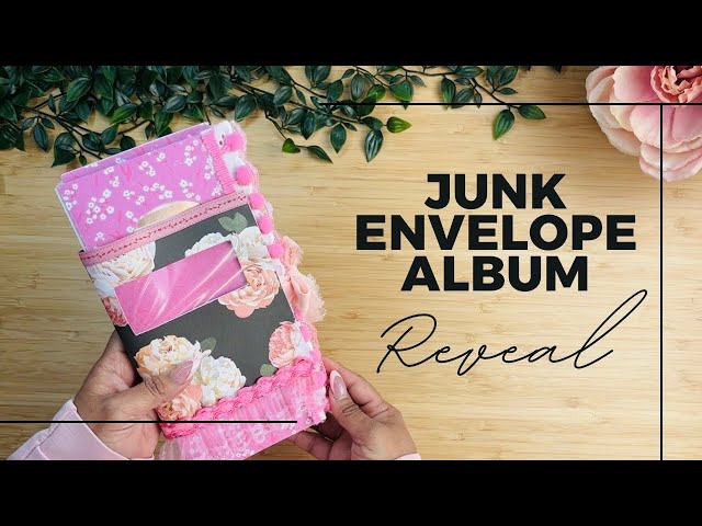 Mini Album using junk mail envelopes | final reveal 