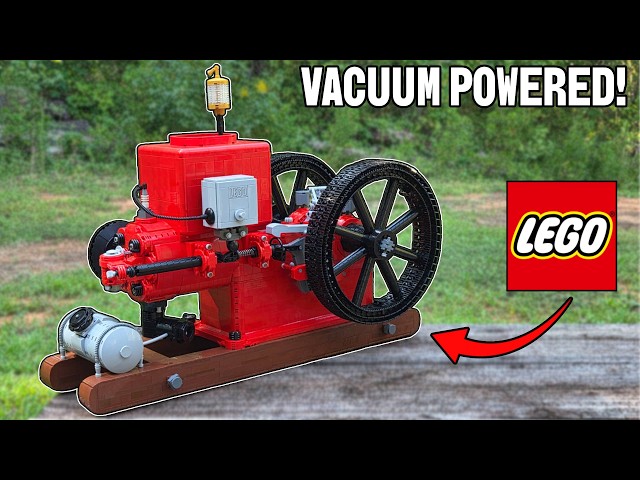 Vacuum Powered Hit-&-Miss LEGO Engine