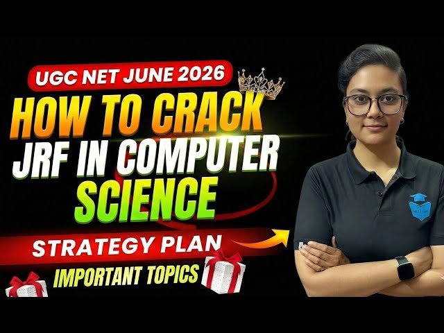 How to Crack JRF in Computer Science 🤔UGC NET CS Complete Strategy | Aditi Mam