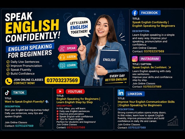English Speaking for Beginners | Learn English Step by Step