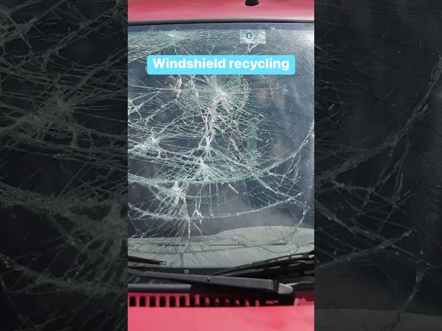 Did you know that #windshields can be #recycled into #car mats and purses? #shorts