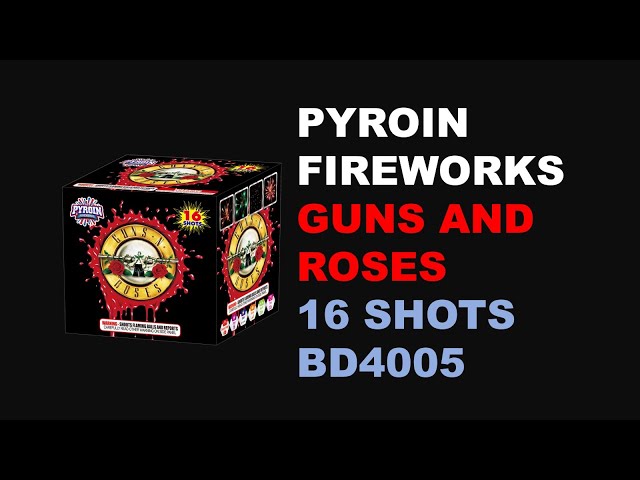 BD4005 GUNS AND ROSES 16SHOTS 200G CAKE THE LUXURY EFFECTS MUST MAKE YOUR SREAM