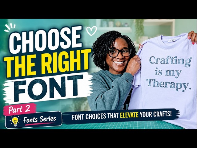 Perfect Font Every Time - Craft Project Guide #fonts #glyphs #cricut