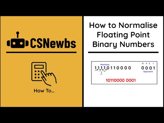 How to Normalise Floating Point Numbers