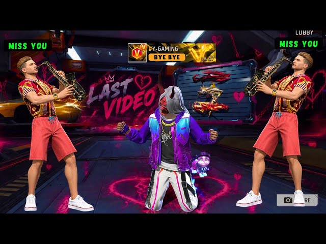 Last Video Of Y GAMING 🥺💔 Bye Bye Free Fire ❤‍🔥🔥