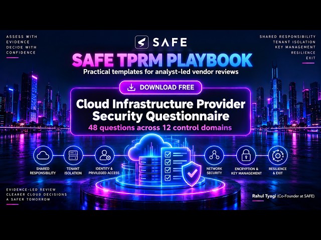 Cloud IaaS Security Questionnaire (48 Questions) | TPRM | SAFE Security