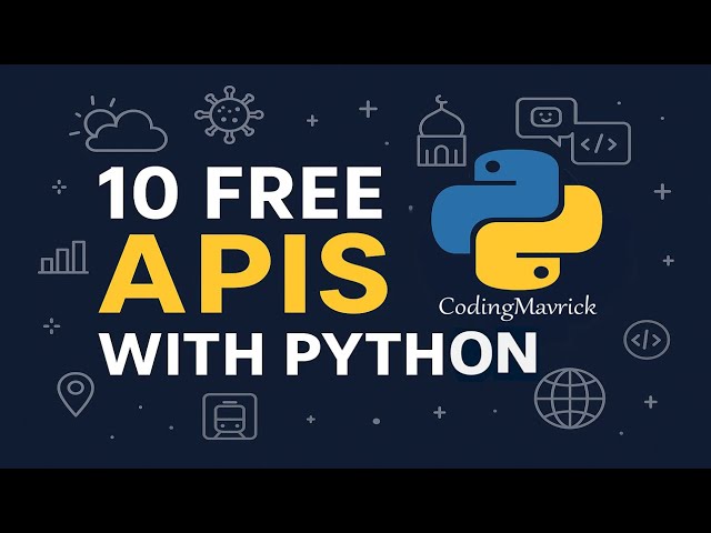 🔴 Python Free Code using APIs– Sentiment Analysis, Weather, COVID, IP Locator & More | 2025 (E-24)