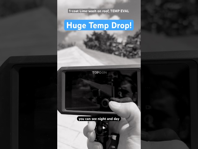 Thermal Camera vs COOLING paint