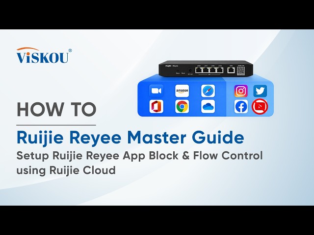 HOW TO : Setup Ruijie Reyee App Block & Flow Control using Ruijie Cloud